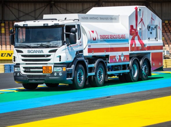 Fabrication de carrosserie spécifique pour la vidange d'éoliennes par ATS