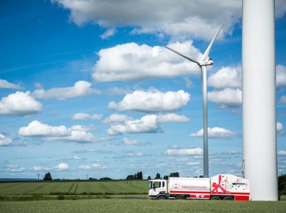 Fabrication de carrosserie spécifique pour la vidange d'éoliennes par ATS